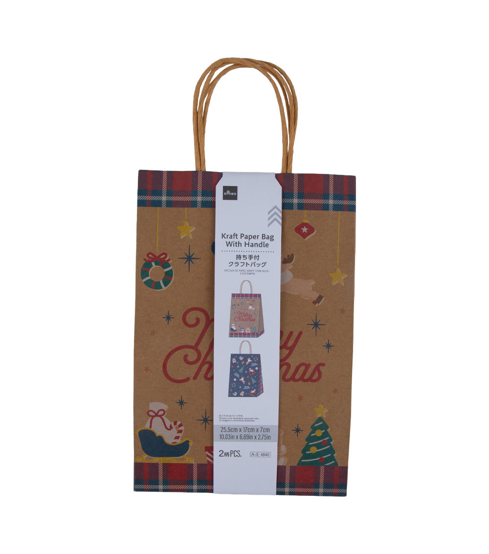 Kraft Paper Bag with Handle – Pack Of 2