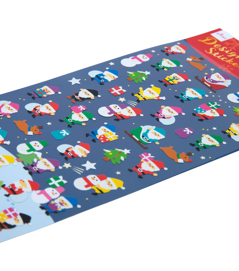 Christmas Colorful Santa Stickers