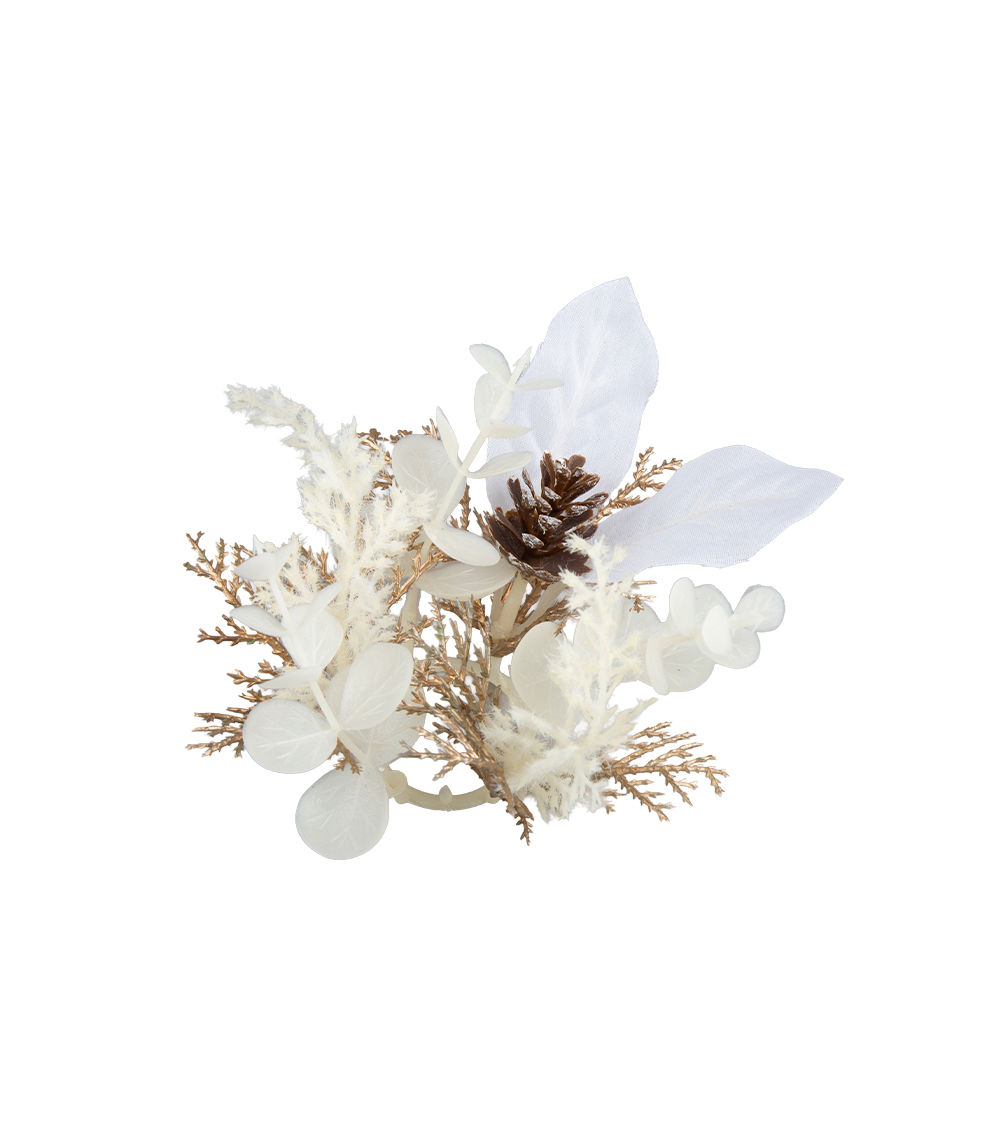 White Floral Arrangement Ring