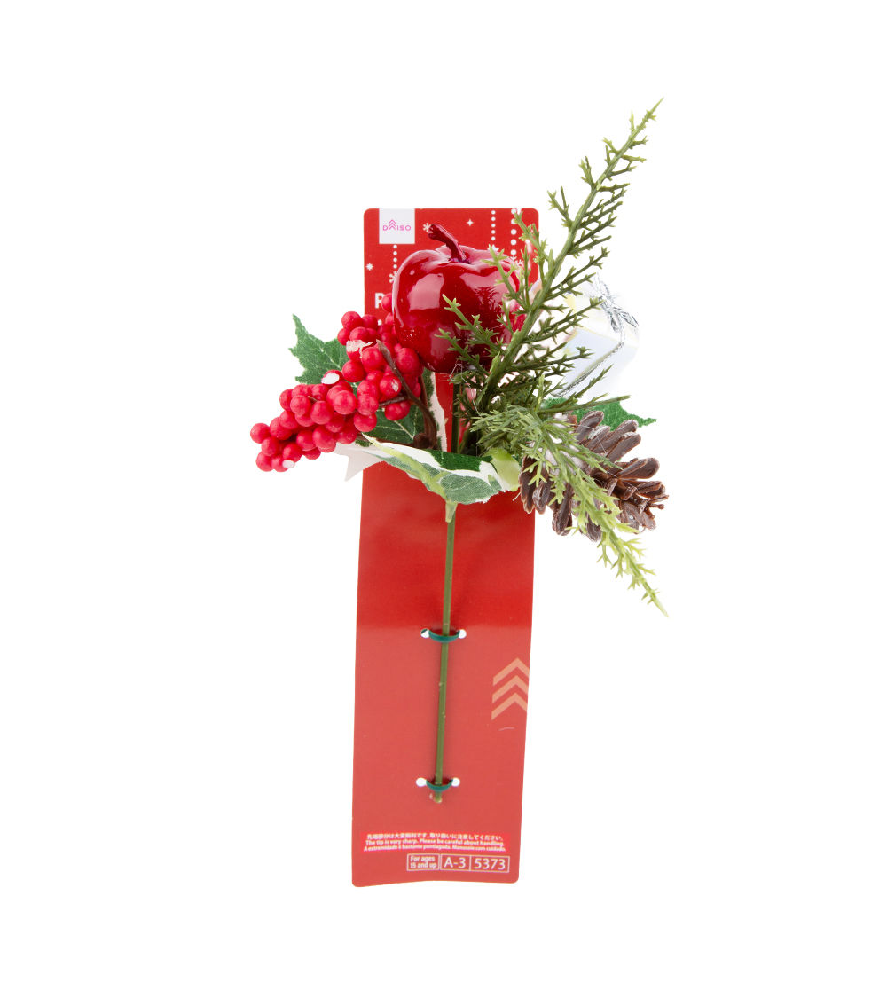 Poinsettia Pick – Assorted (1 pc)