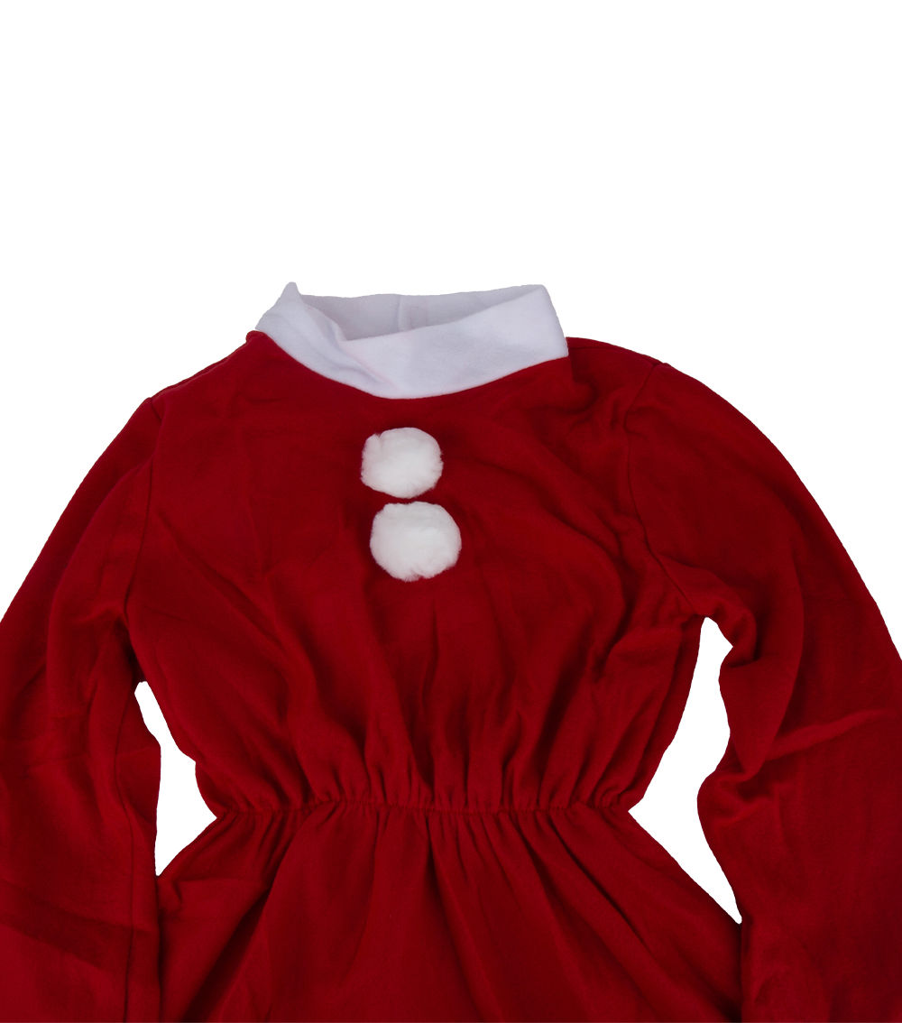 Santa Dress - Red & White