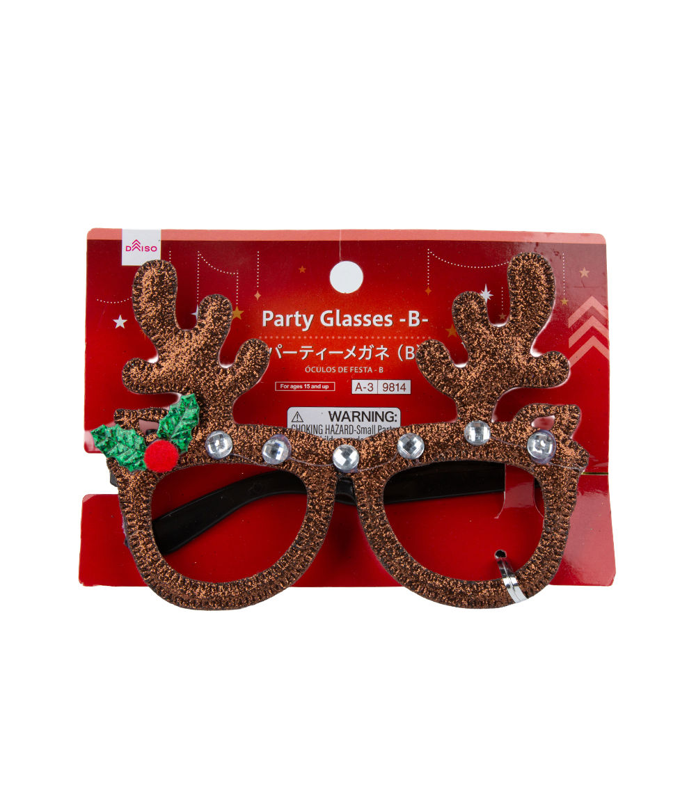 Christmas Party Glasses – B, Assorted (1 pc)