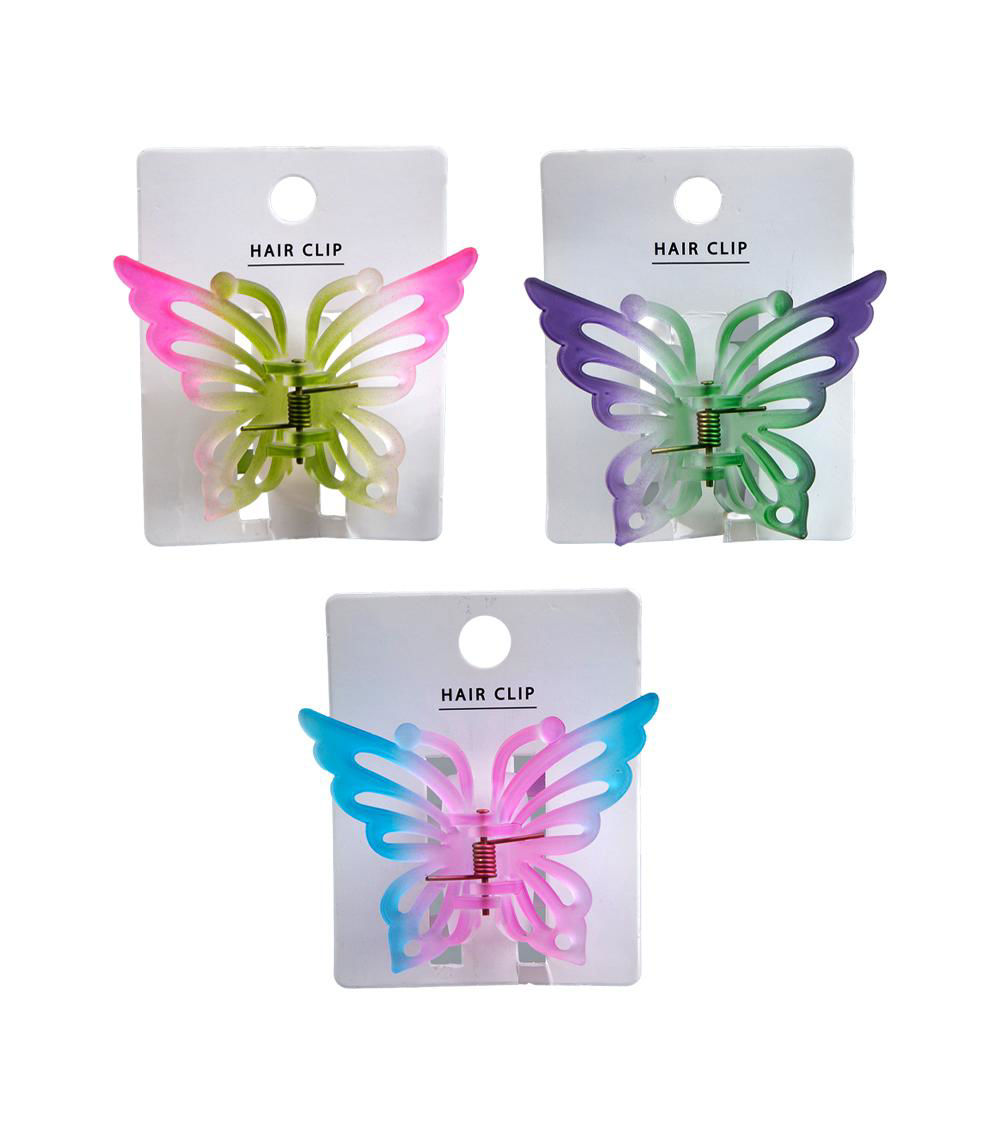 Matte Gradation Butterfly Claw Clip, Assorted (1 pc)
