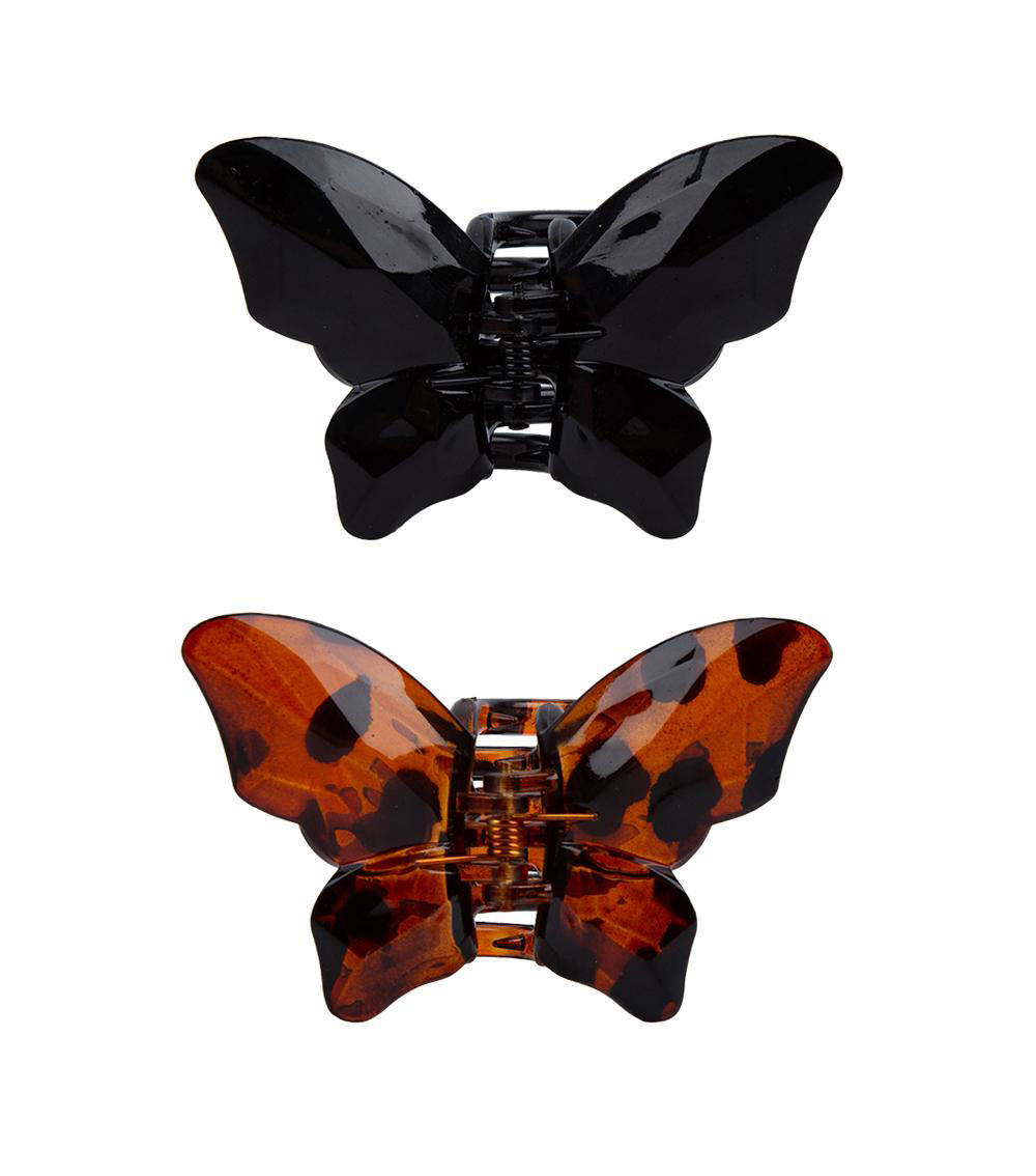 Glossy Square Butterfly Claw Clip, Assorted (1pc)