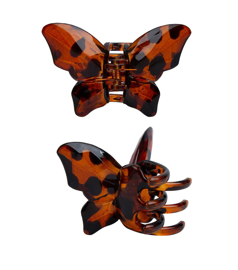 Glossy Square Butterfly Claw Clip, Assorted (1pc)