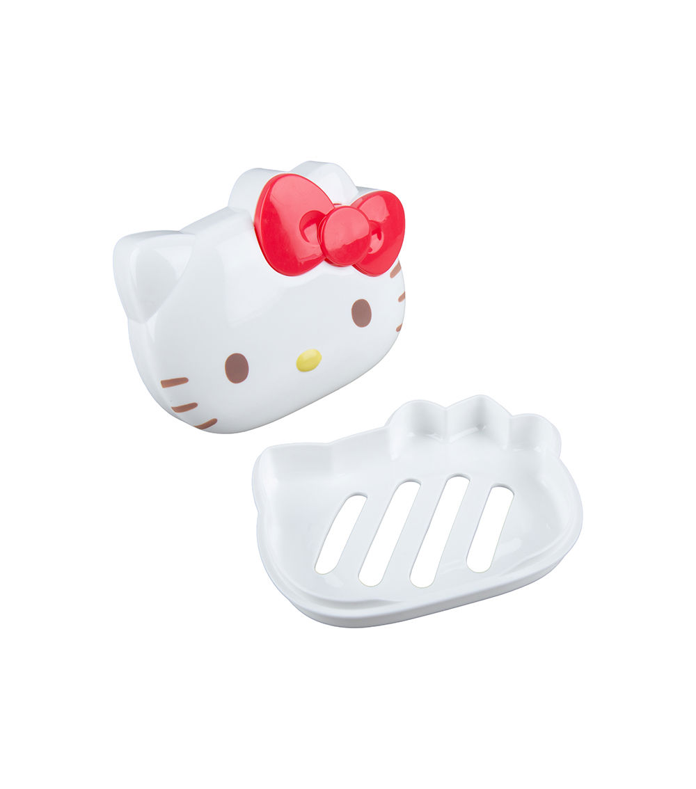 Hello Kitty Soap Dish with Lid, White