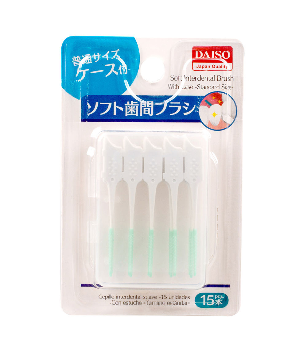 Soft Interdental Brush (Thin Type) with Case – 15 Pieces