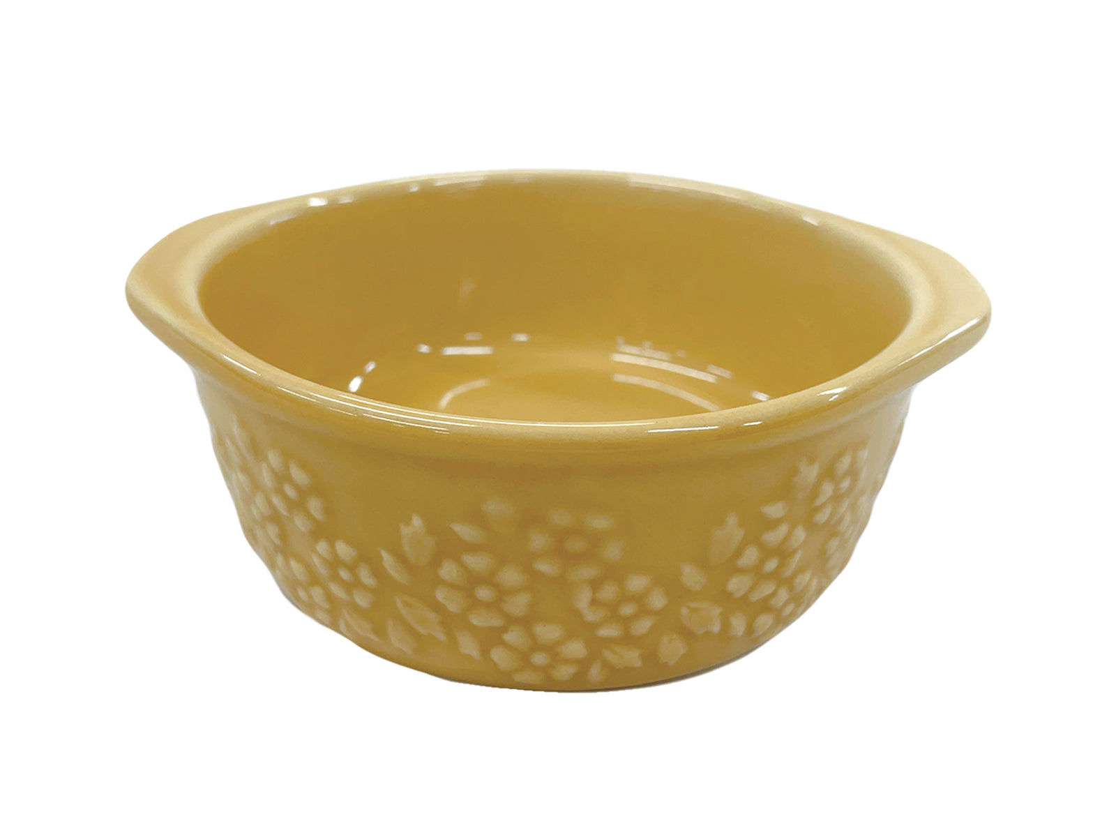 Flower Relief Round Bakeware, Yellow