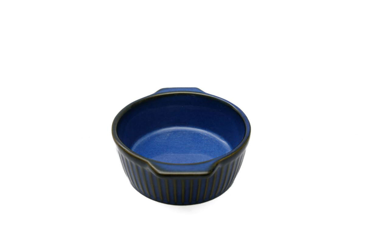 Stripe Emboss Round Bakeware – Navy