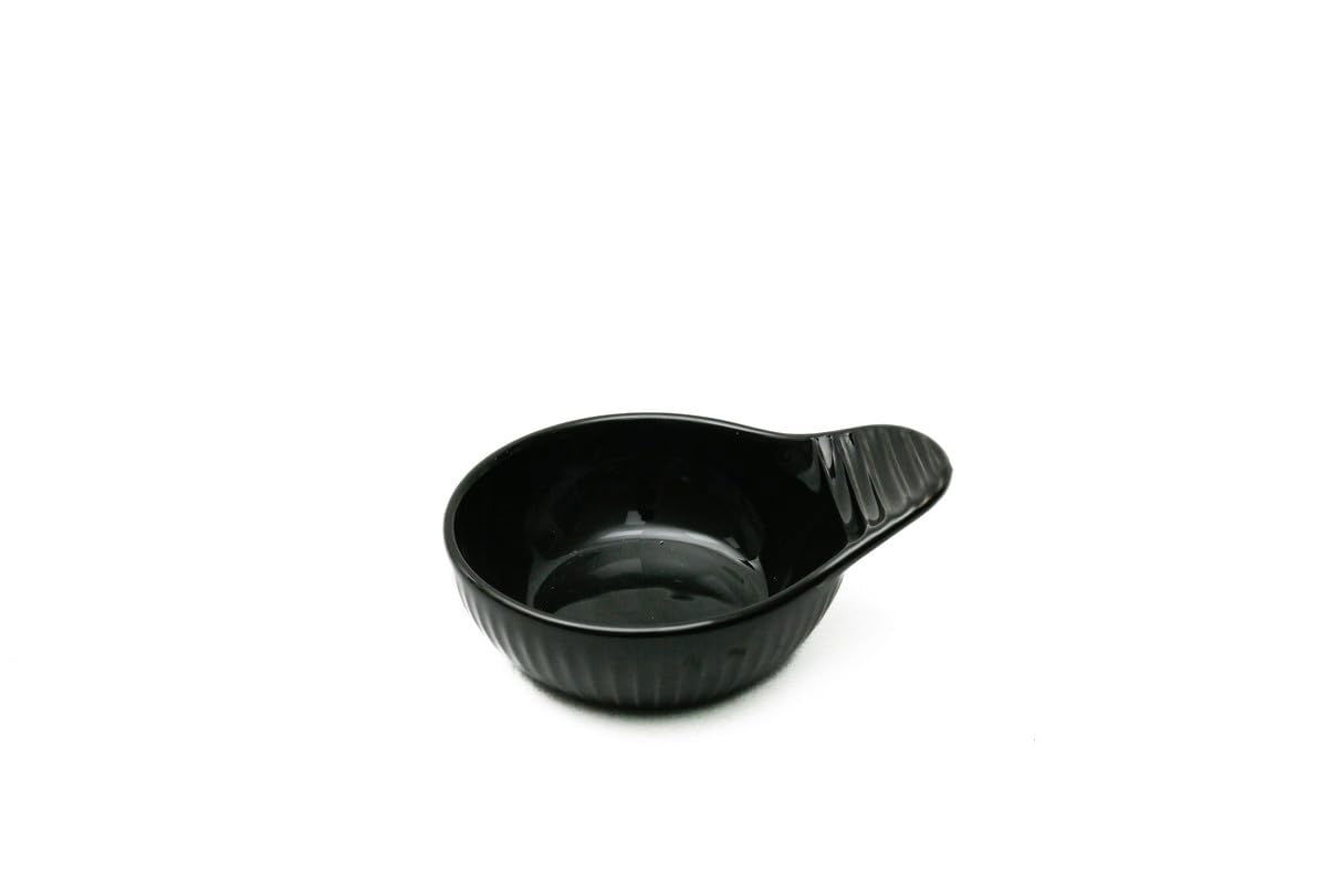 Stripe Embossed Tonkotsu Bowl – Black