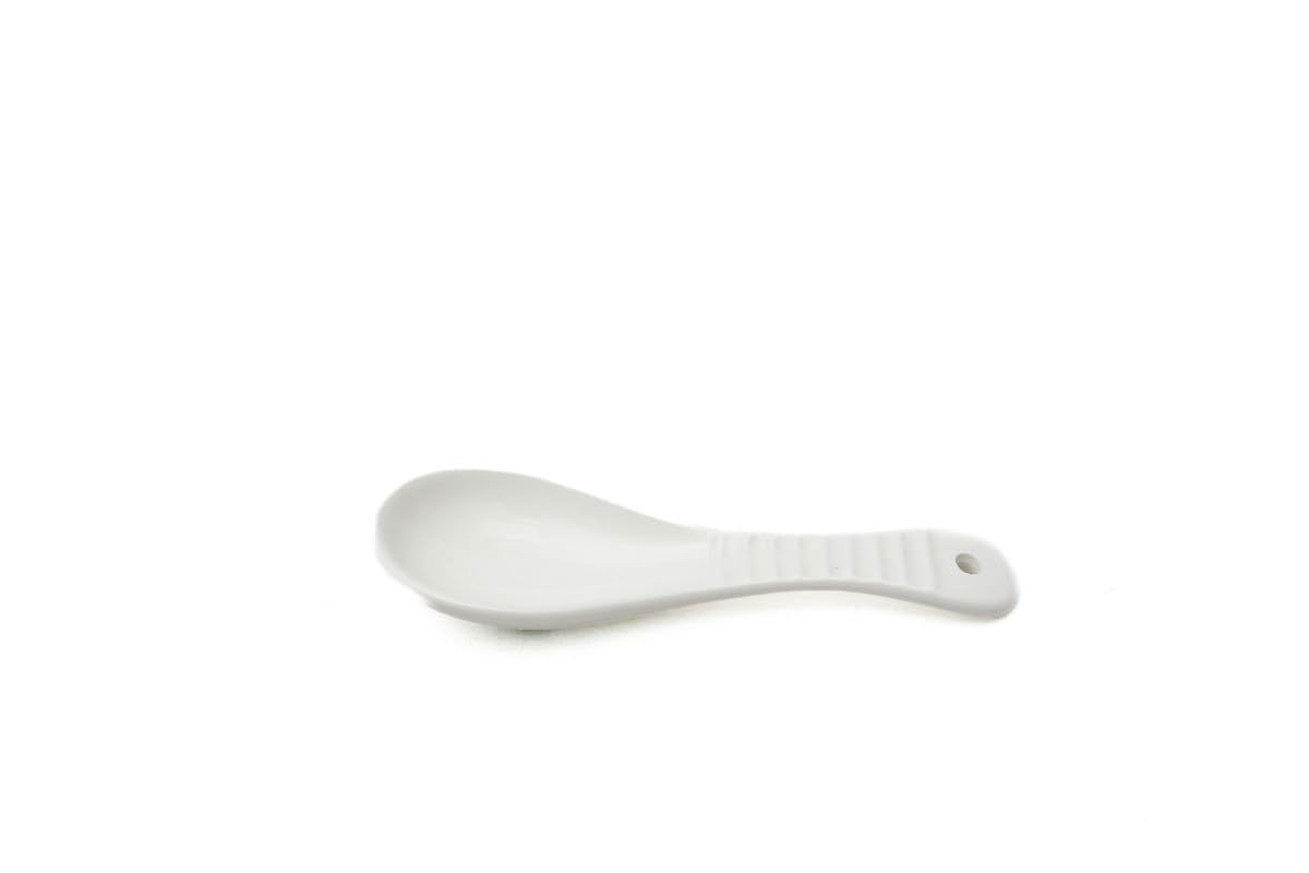 Ceramic Kitchen Spoon - White