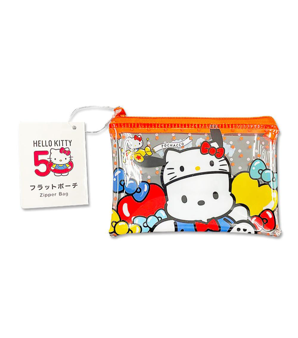 Pochacco 50th Anniversary Flat Pouch – Orange