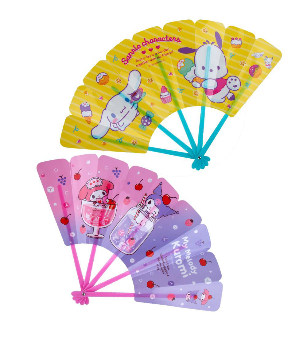 Sanrio Characters Water Repellent Fan, Assorted (1 pc)