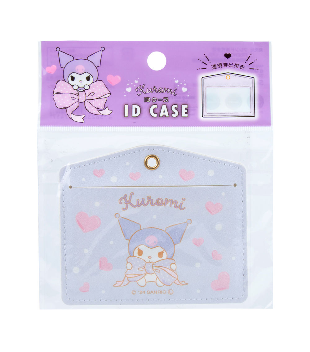 Kuromi Big Ribbon ID Case, Light Purple