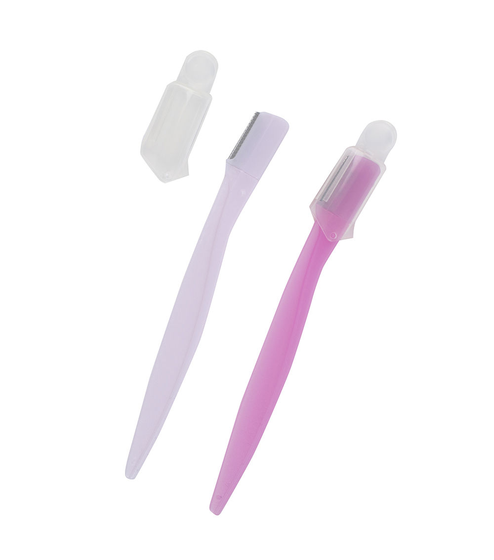 Mini Razor with Guard for Eyebrows and Face (2-Pack)