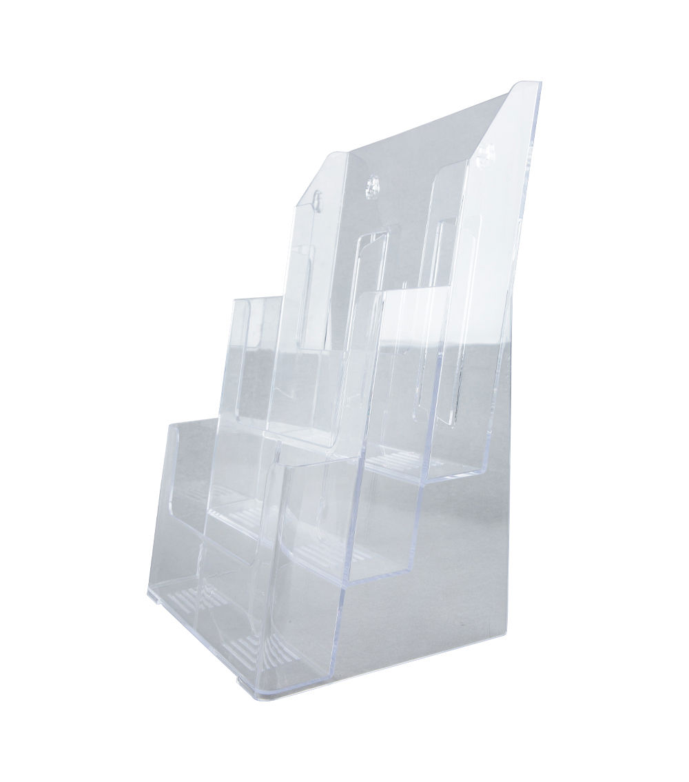 A4 Catalog Stand – Clear, 3 Steps