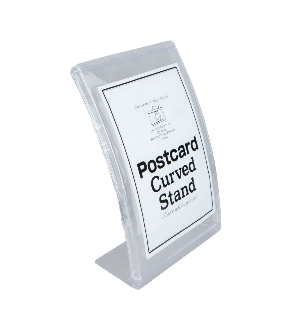 Postcard Curve Stand – Clear