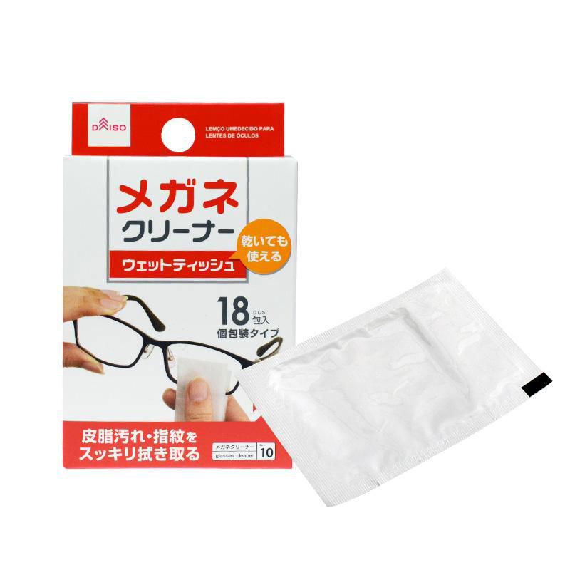 Eyeglass Cleaner Wet Wipe Type – 18 Packets