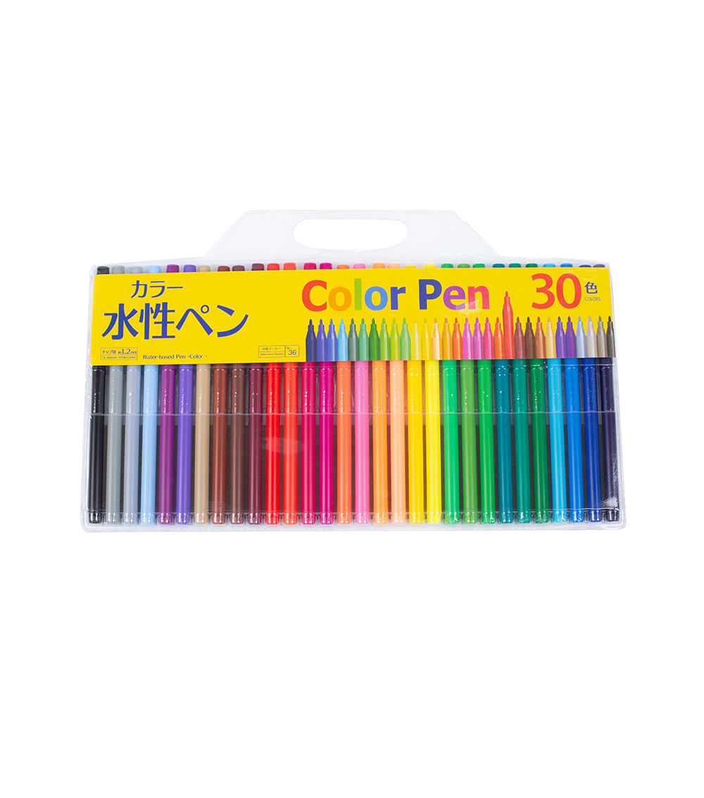 30-Piece Water-Based Color Pen Set