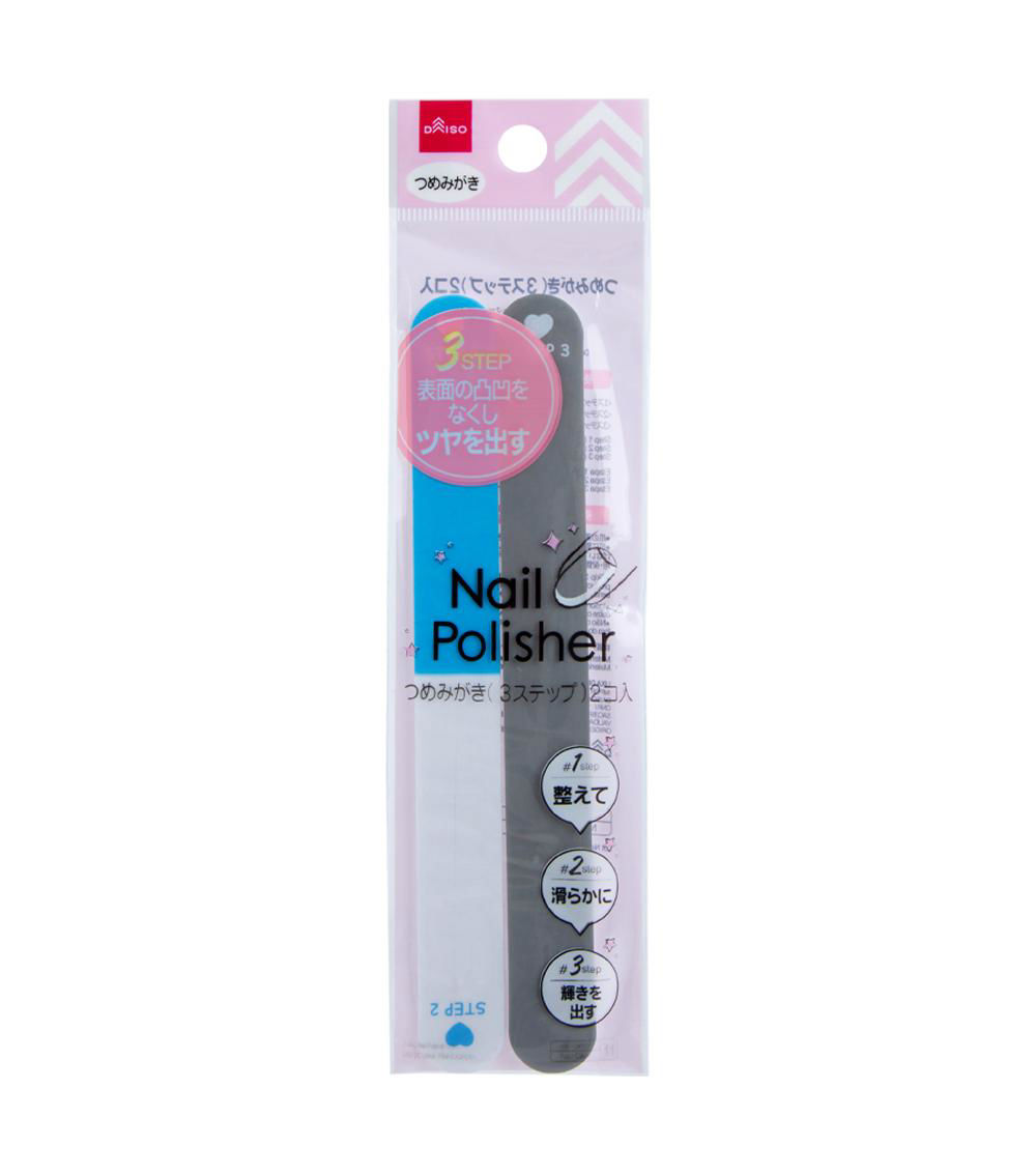 3 Step Nail Polisher Pack of 2, Assorted (1 pc)