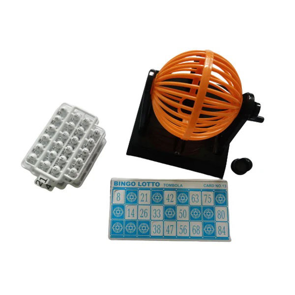 Bingo Game Set – 48 Cards, 200 Chips & Spinner Cage