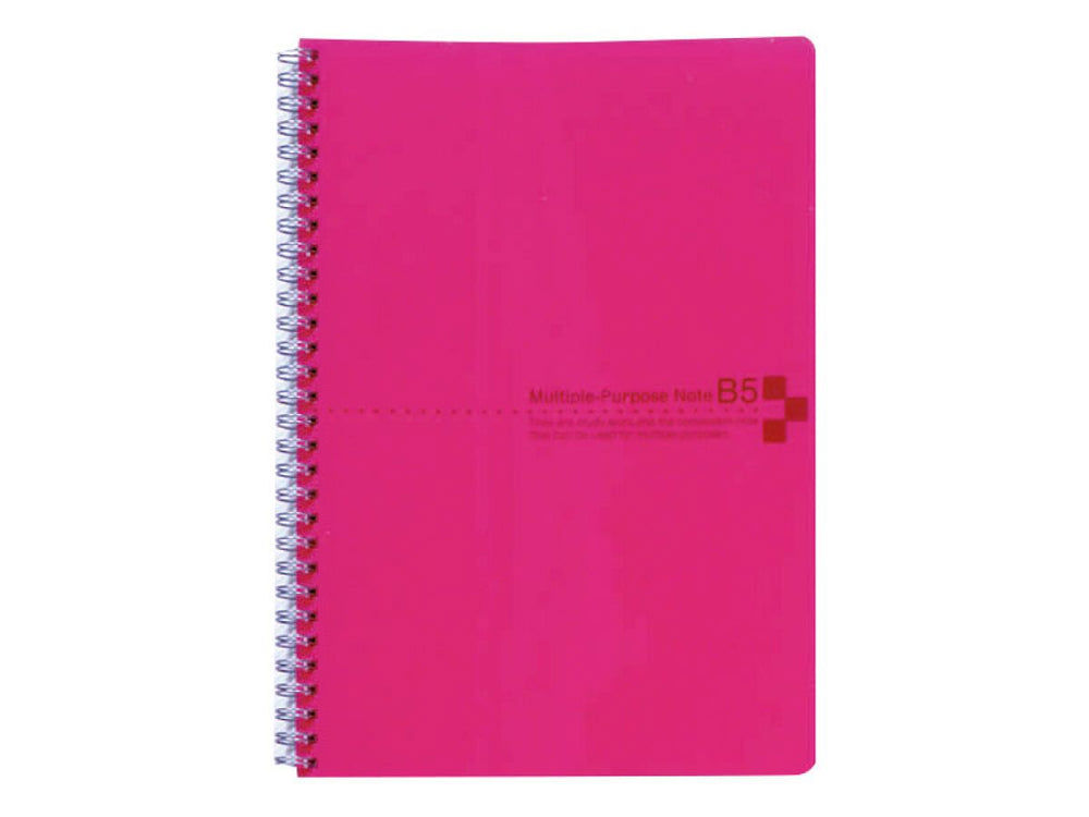 B5 Notebook with Color Cover – Pink (40 Sheets)