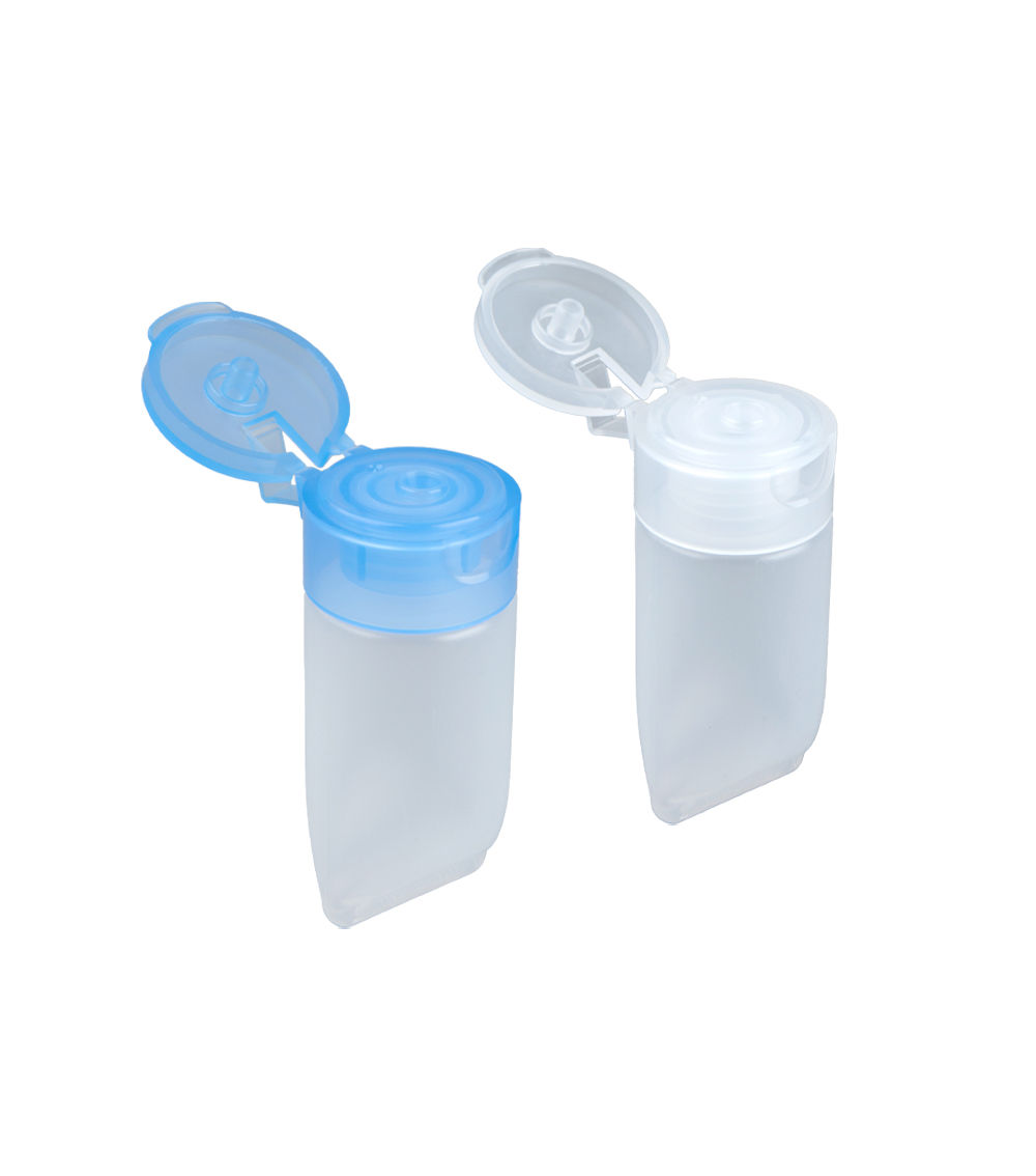 Push Button Type Tube Bottle, Pin & Blue (2 Pcs - 220 ml )