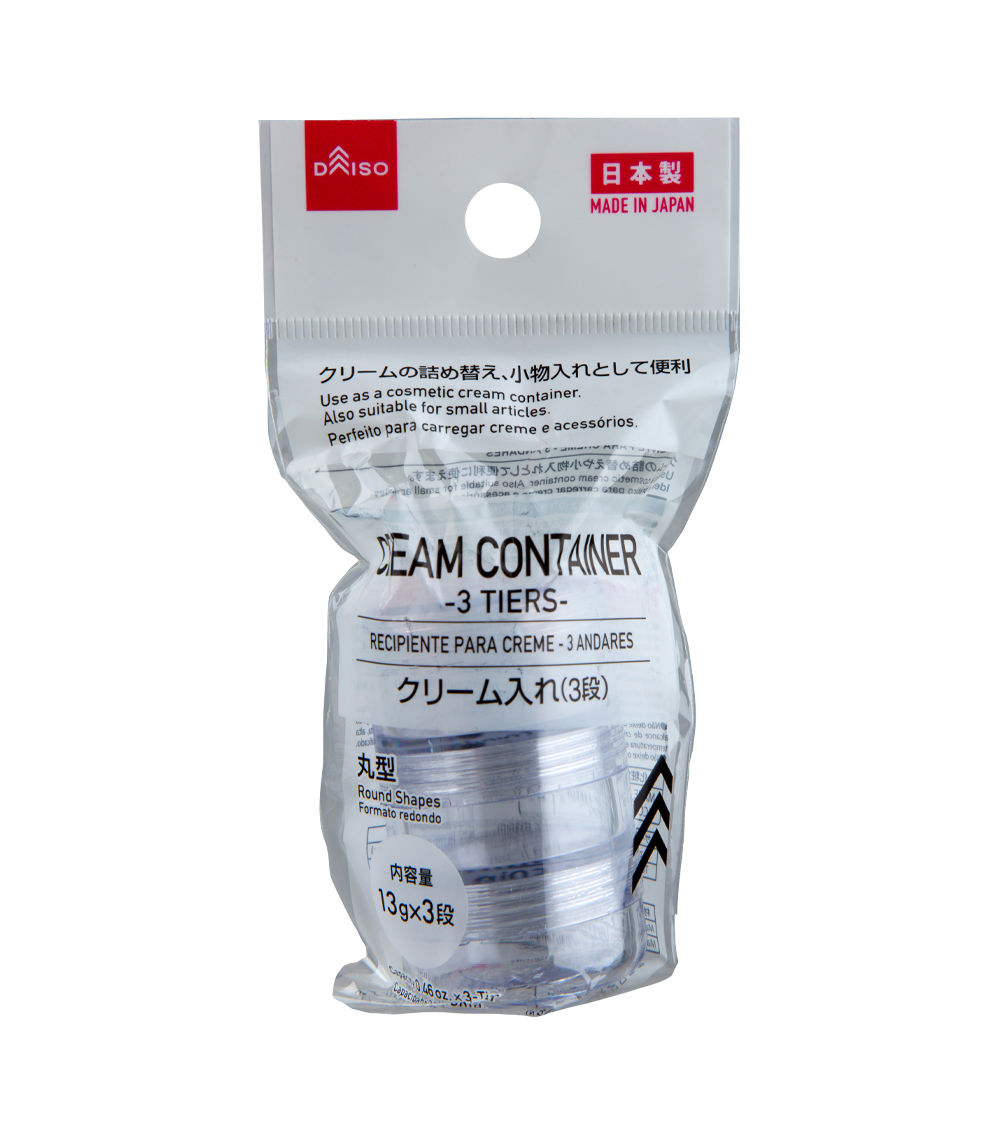 CREAM CONTAINER -3 TIERS-