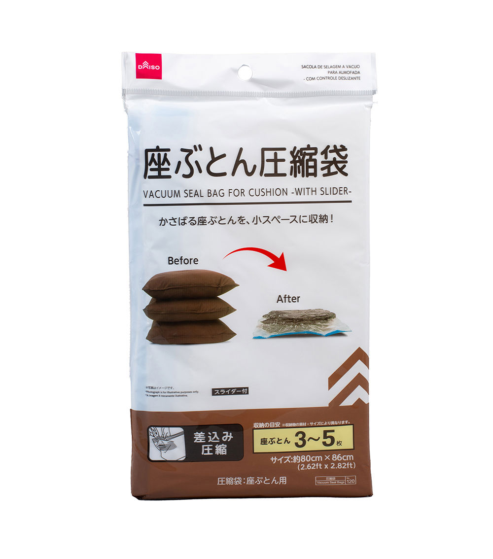 Vacuum Seal Bag for Cushion with Slider