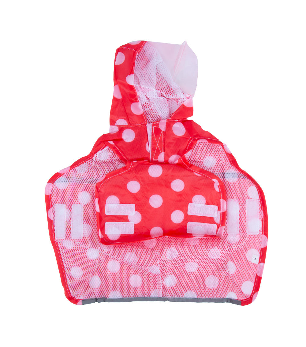 Dog Raincoat Dot Patterned Waterproof Jacket, Assorted (1Pc)
