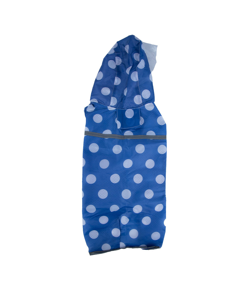 Dog Polka Dot Pattern Raincoat, Medium