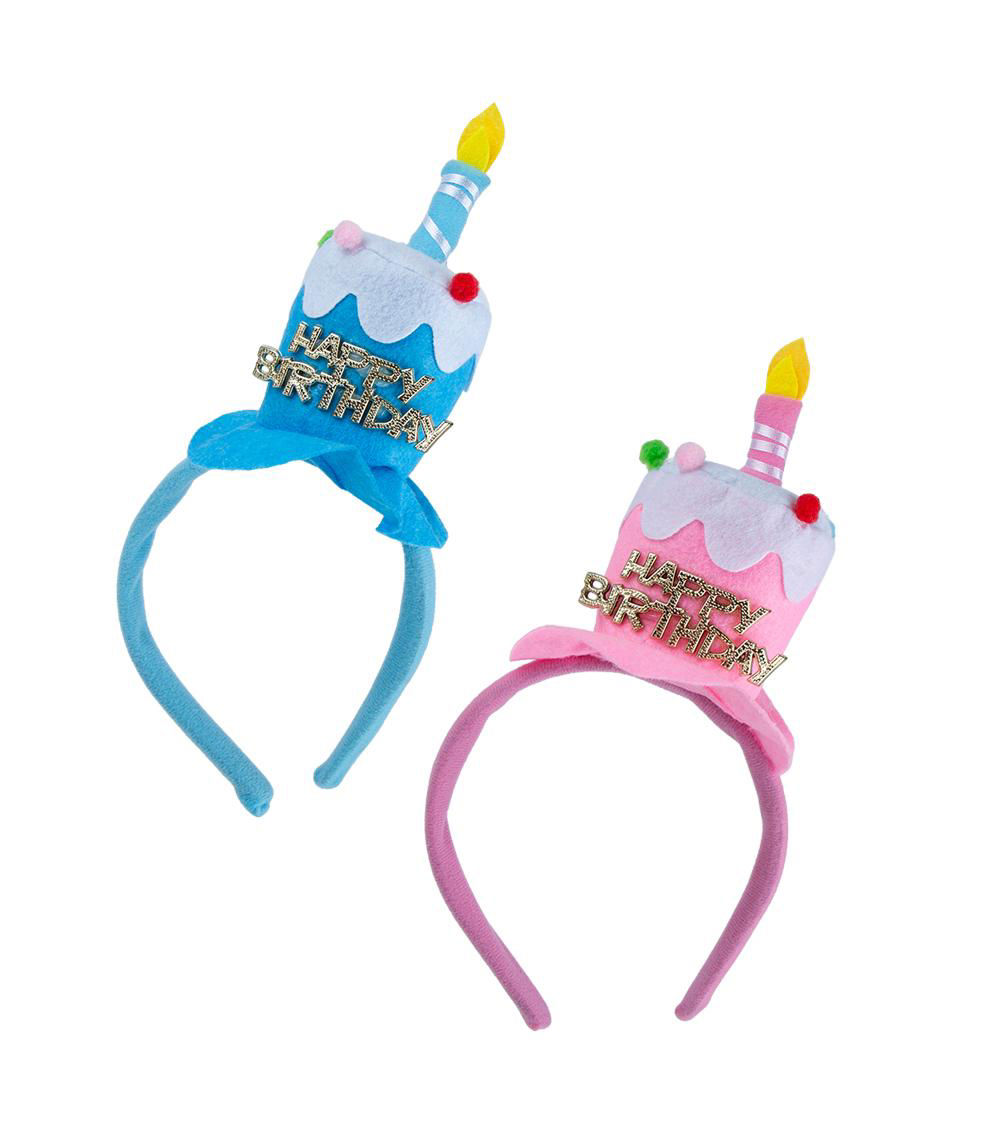 Cake Hat Birthday Headband, Assorted (1 pc)