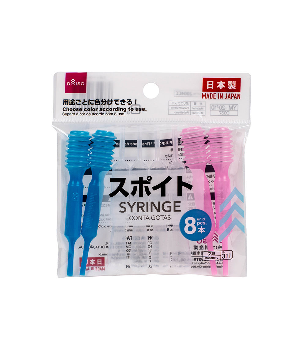 Color-Coded Plastic Droppers (8-Pack)