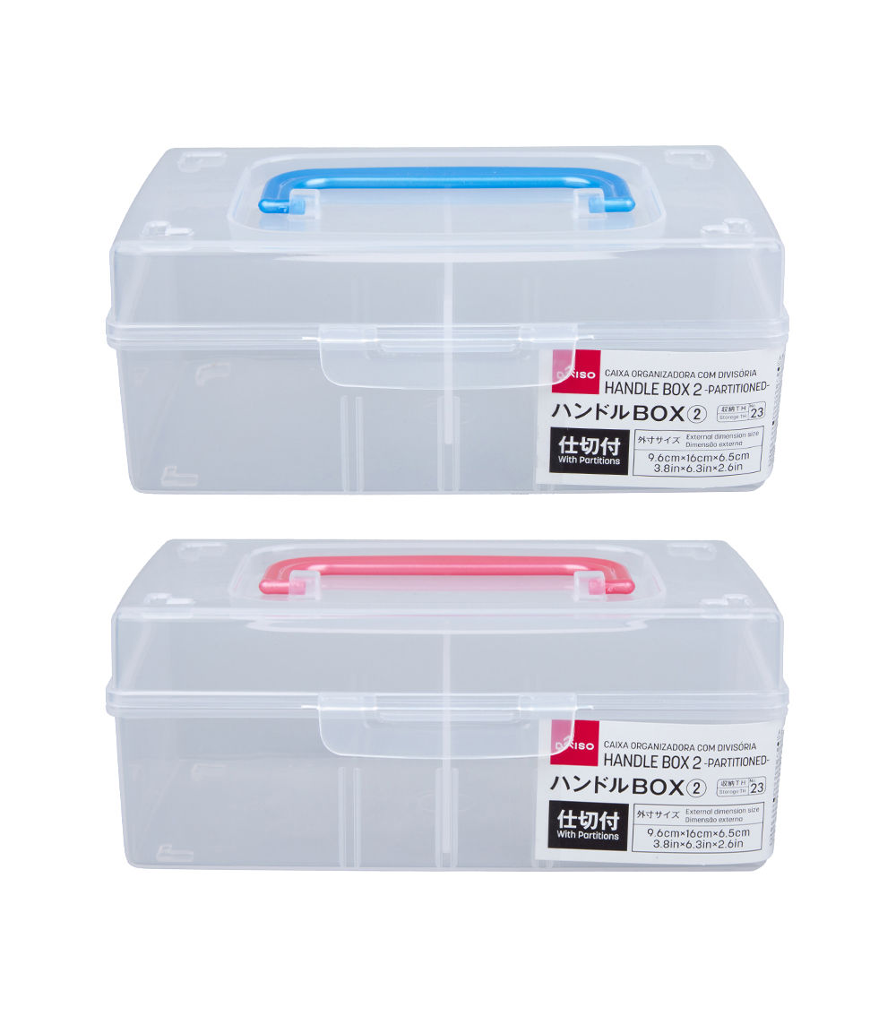 Box with Handle and Partition, Assorted (1 pc)