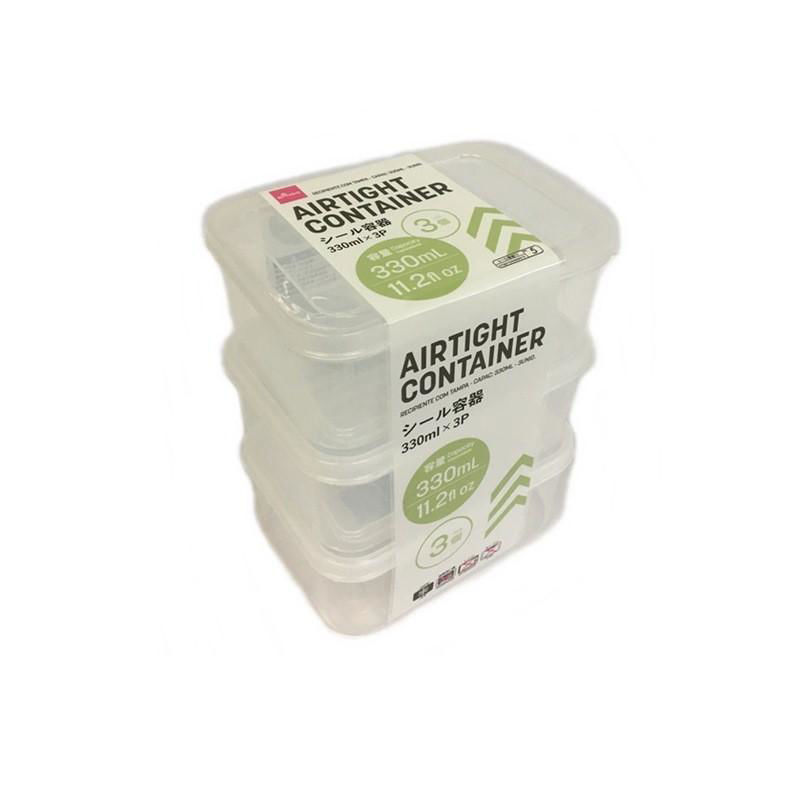 3-Piece 330ml Airtight Container