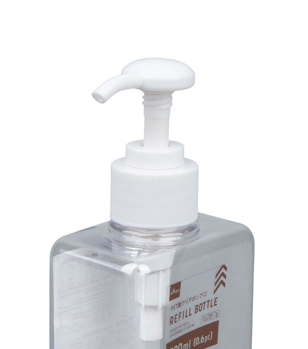 Pump Type Refill Bottle, Clear (1pc) - 280ml