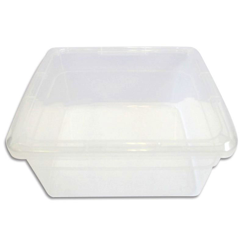 Storage case with lid (transparent, inner dimensions 16 x 18