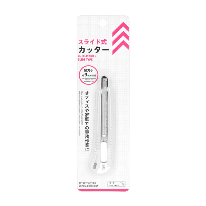 Slide Type Cutter Knife – White