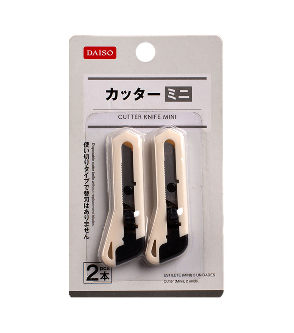 Mini Cutter Knife Set – Off-White (2 Pieces)