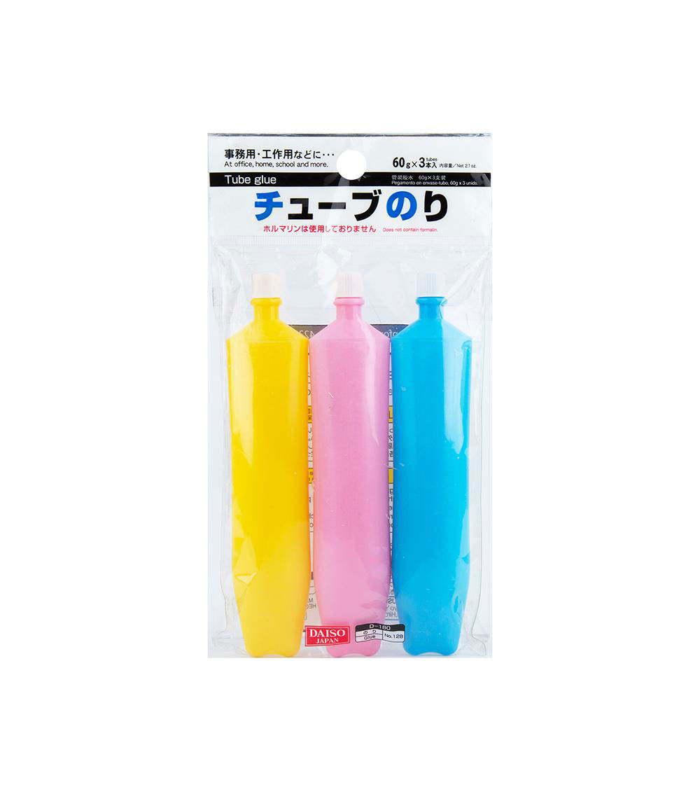Glue Tubes, Multicolor (3 tubes) - 62ml