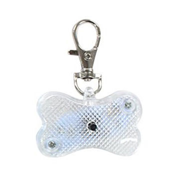 Bone-Shaped Pet Safety Light for Collar, Assorted (1Pc)