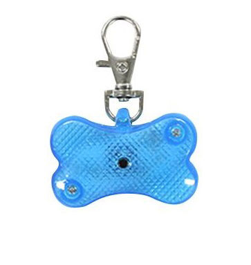 Bone-Shaped Pet Safety Light for Collar, Assorted (1Pc)