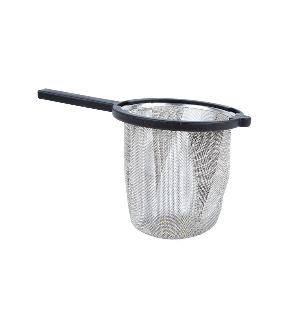 Deep Tea Strainer With Handle, Black