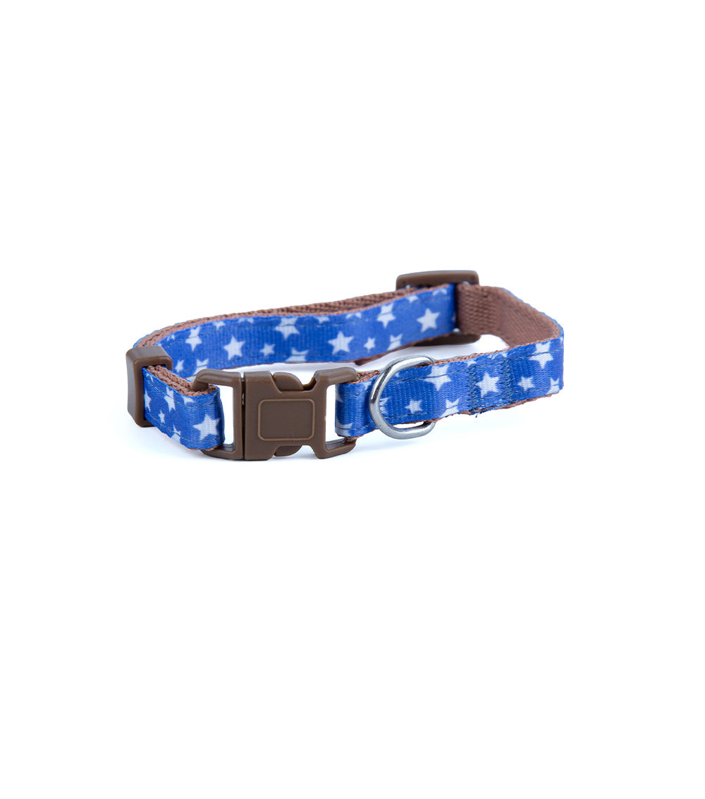 Star Pattern Dog Collar for Small Dogs - Assorted (1Pc)