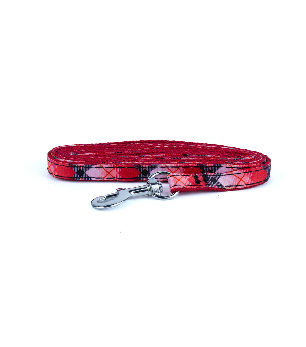 Plaid Pattern Dog Lead for Small Dogs, Assorted (1Pc)