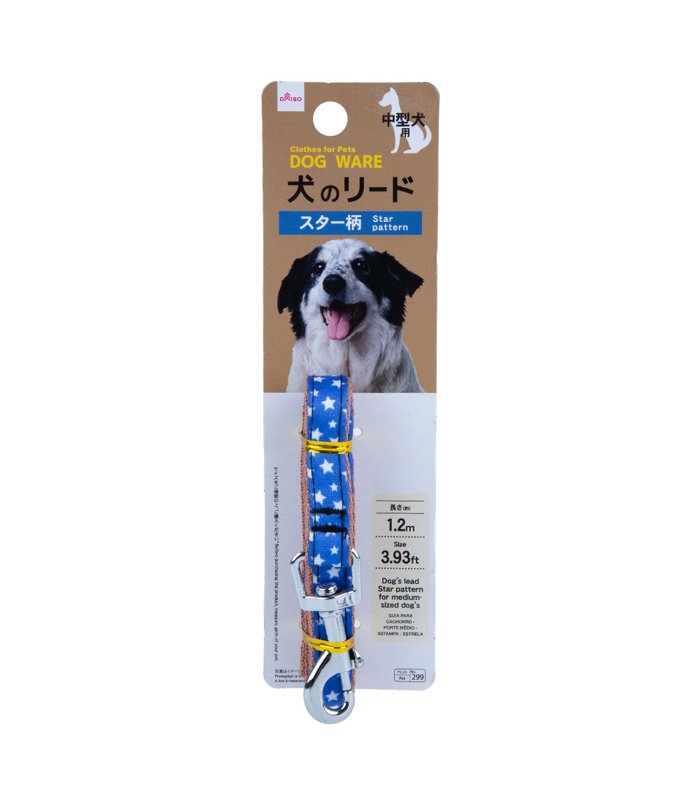 Dog Lead with Star Pattern, Medium