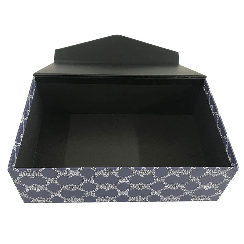 Rectangular Paper Box with Lid, Navy
