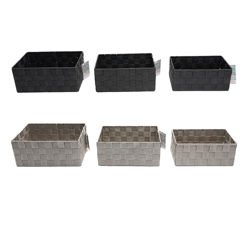 3-Size Printed Storage Basket, Assorted (1 pc)