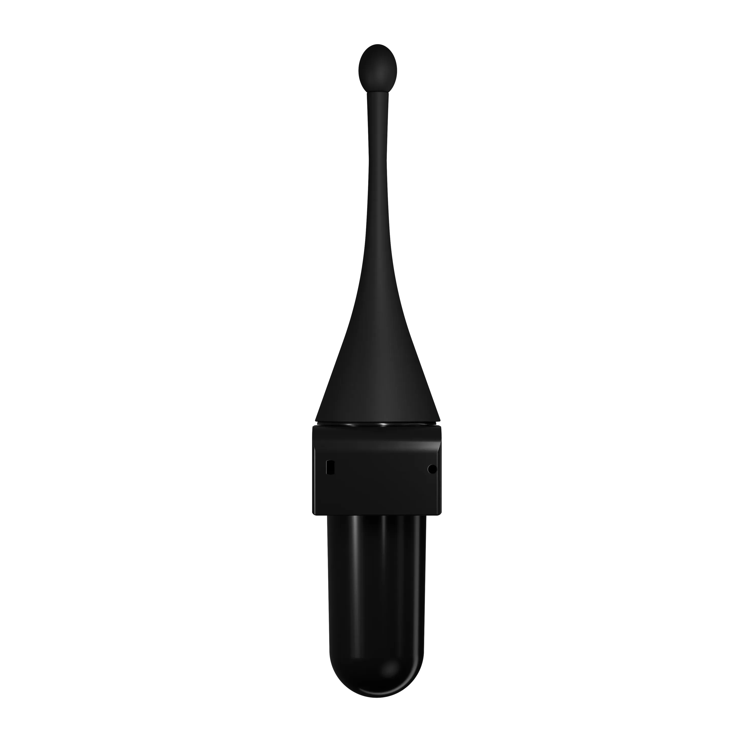 Clear+ EcoBlack toilet brush set wall