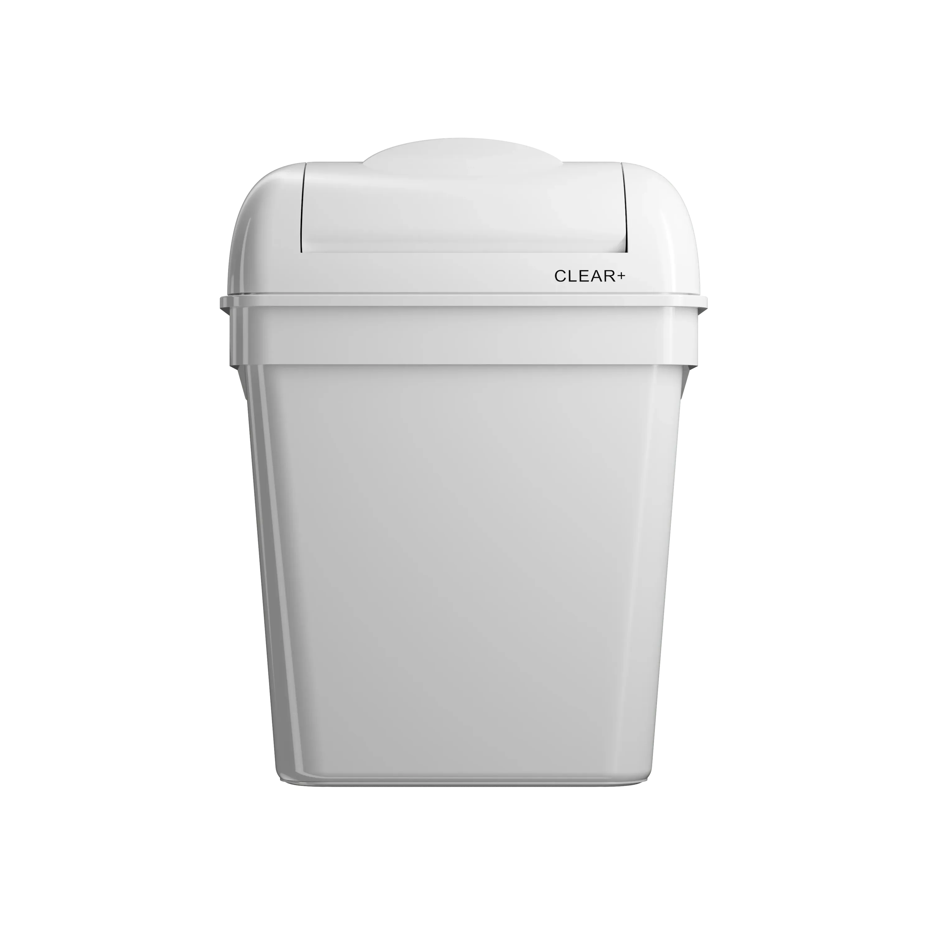 Clear+ hygiene bin 8L white